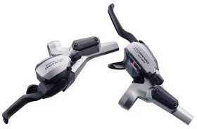 MANETE SCHIMBATOR/FRANA SHIMANO DEORE LX ST-M585 9X3 VIT. CABLURI 2050MM/1800MM CAMASA NEAGRA SP41 ETANSA 600MM/600MM/300MM FURTUN SM-BH59 1300MM/1700MM ULEI 50CC X 2 AMBALAT IND.