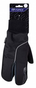 Manusi iarna Force Hot Rak Pro 3 degete negre L - Img 2