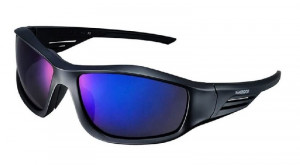 OCHELARI SHIMANO CE-S42X FRAME MAT BLACK/BLACK LENCES SMOKE BLUE MIRROR HYDROPHOBIC ANTI FOG (17)