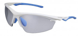 OCHELARI SHIMANO EQX2-B METALLIC WHITE/LIGHT BLUE LENTILE SMOKE (16)