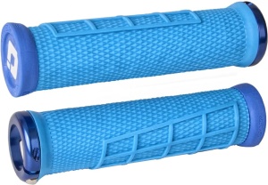 ODI MTB grips Elite Flow Lock On 2.1 light blue, 130mm blue clamps