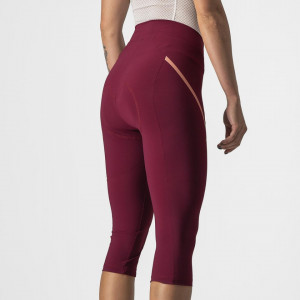 Pantaloni 3/4 Castelli Velocissima 3 Knicker, de dama, Visiniu/Roz, M - Img 4