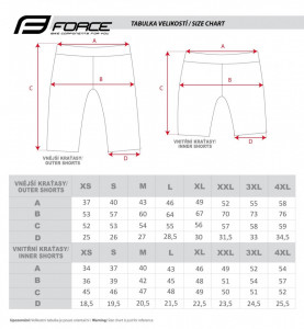 Pantaloni Force Downhill MTB cu sub-pantaloni cu bazon Negru/Gri XS - Img 6