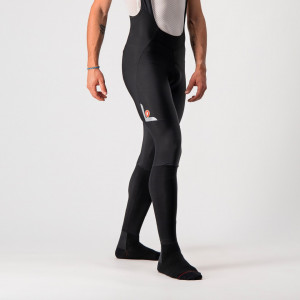 Pantaloni lungi cu bretele Castelli Velocissimo 5, Negru/Gri, L - Img 4