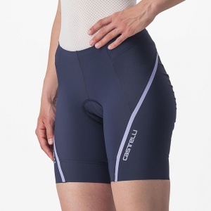 Pantaloni scurti Castelli Velocissima 3, de dama, Bleumarin/Violet, S - Img 3
