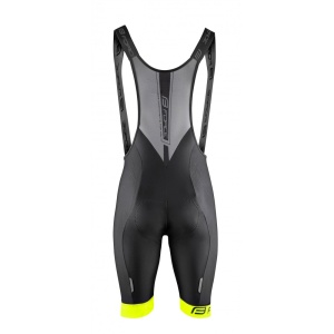 Pantaloni scurti cu bazon si bretele Force B51 negru/fluo L - Img 5