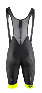 Pantaloni scurti cu bazon si bretele Force B51 negru/fluo L - Img 3
