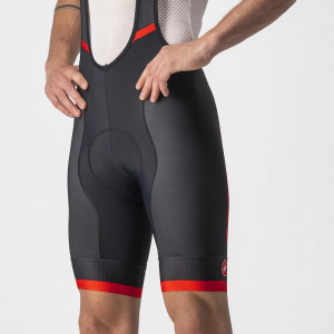 Pantaloni scurti cu bretele Castelli Competizione Kit, Negru/Rosu, S - Img 3