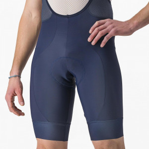 Pantaloni scurti cu bretele Castelli Entrata 2, pentru barbati, albastru belgian, XL - Img 6
