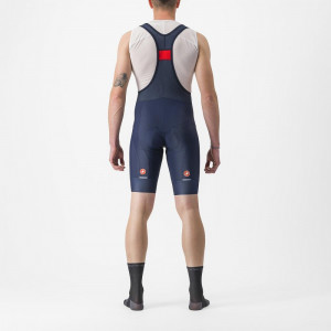 Pantaloni scurti cu bretele Castelli Entrata 2, pentru barbati, albastru belgian, XXXL - Img 2