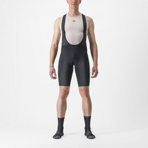 Pantaloni scurti cu bretele Castelli Entrata 2, pentru barbati, negru, S