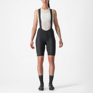 Pantaloni scurti cu bretele Castelli Espresso W DT, de dama, Negru, XS