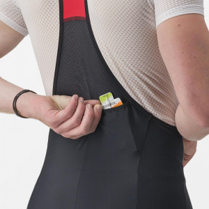 Pantaloni scurti cu bretele Castelli Unlimited Cargo, pentru barbati, negru, XXL - Img 3