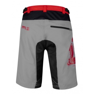 Pantaloni scurti Force MTB-11 bazon detasabil Gri/Rosu/Negru L - Img 6
