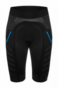 Pantaloni scurti FUNKIER Velletri Elite fara cusaturi barbati - Gri/Albastru XL/2XL - Img 3