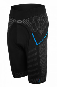 Pantaloni scurti FUNKIER Velletri Elite fara cusaturi barbati - Gri/Albastru L/M