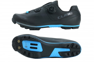 PANTOFI CICLISM CUBE SHOES MTB PEAK PRO Black Blue 44 - Img 3