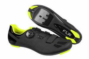 Pantofi ciclism FLR F-11 Pro Road - Negru/Galben neon 41 - Img 2