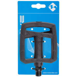 Pedale Plastic M-WAVE STEADY FLAT 2 EPB Negru
