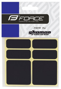 Protectie cadru Force autocolante set 6 bucati negru reflectorizant - Img 2