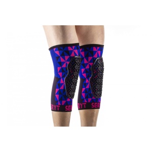 Protectii genunchi Seryt Arlecchino Pink Blue S - Img 3