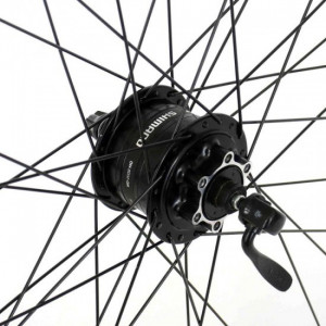 Roata fata CROSSER X11 36H 28" QR - Frana disc (6 suruburi) cu butuc SHIMANO DH-3D32 | capsata - Img 3