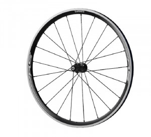 ROATA SHIMANO WH-RS300 SPATE 16H OLD: 100MM CLINCHER NEGRU STICKER STANDARD CU RIM TAPE FARA GEANTA DE TRANSPORT AMBALAT IND.
