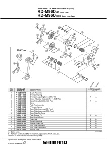 ROLE GHIDARE SHIMANO RD-M960 - Img 2