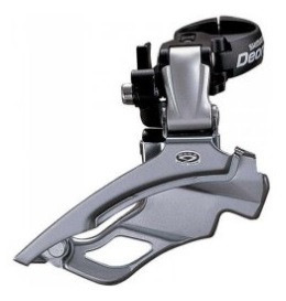SCHIMBATOR FATA SHIMANO DEORE FD-M511 DOWN SWING TRAGERE DUBLA COLIER 34.9MM (CU ADAPTOR 31.8MM & 28.6MM) UNGHI CS 66-69 AMBALAT IND.