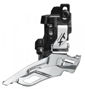 SCHIMBATOR FATA SHIMANO DEORE XT FD-M781AD-S TRIPLU PT. 10 VIT. PE SPATE DOWN SWING TRAGERE DUBLA PRINDERE DIRECT MOUNT PT. 40/42T UNGHI CS 66-69 ARGINTIU AMBALAT IND.