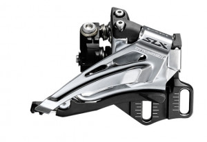 SCHIMBATOR FATA SHIMANO SLX FD-M7025-E DUBLU PT. 11 VIT. PE SPATE LOW CLAMP TOP SWING TRAGERE DE JOS E-TYPE UNGHI CS 66-69 AMBALAT IND.