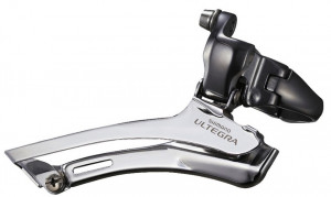 SCHIMBATOR FATA SHIMANO ULTEGRA FD-6600-G PT. ANGRENAJ DUBLU PT. 10 VIT. PE SPATE COLIER 31.8MM (CU ADAPTOR 28.6MM) GRI AMBALAT IND.
