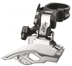 SCHIMBATOR FATA SHIMANO XTR FD-M986 DUBLU PT. 10 VIT. PE SPATE DOWN SWING TRAGERE DUBLA COLIER 34.9MM (INCL. ADAPTOR 31.8MM) PT. 44-38T CL 46.8/48.8 UNGHI CS 66-69 VRAC