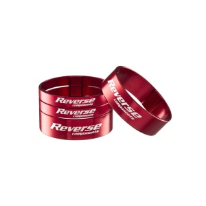 Set distantiere Reverse Ultra-Light 1.1/8 aluminiu rosii