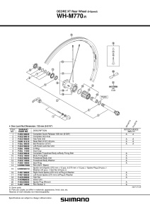 SPITA SHIMANO WH-M770 270MM DREAPTA INCL. SPITA PLUG & SAIBA