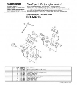 SURUB ANCHOR LINK SHIMANO BR-MC16 M6X13.5