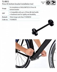 TL-BB12 SCULA SHIMANO PT. INSTALAREA BUTUCULUI PEDALIER PRESS-FIT 160MM