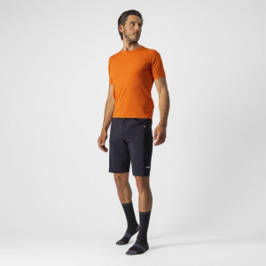 Tricou casual Castelli Tech 2 Tee, Portocaliu, M - Img 5