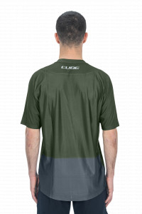 TRICOU CICLISM CUBE VERTEX ROUND NECK JERSEY TM S/S OLIVE GREY M - Img 3