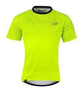 Tricou ciclism Force City Fluo/Black XS - Img 2