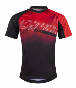 Tricou ciclism Force MTB Core rosu/negru XL - Img 2