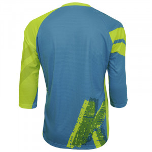 Tricou Ciclism FUNKIER Dolomiti Enduro - Bleu/Galben XL - Img 3