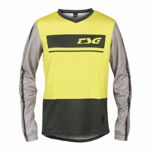 Tricou Ciclism TSG Skillz (L/S) - Black Limeyellow S