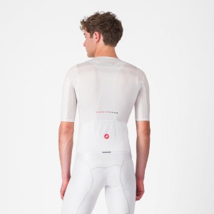 Tricou cu maneca scurta Castelli Aero Race 8S, pentru barbati, alb, XL - Img 6