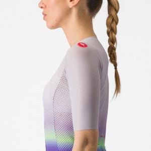 Tricou cu maneca scurta Castelli Climbers 4.0 W, de dama, Violet/Vernil/Mov, M - Img 4