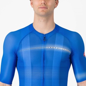 Tricou cu maneca scurta Castelli Climbers A/C, pentru barbati, albastru Italia/albastru belgian, XL - Img 7