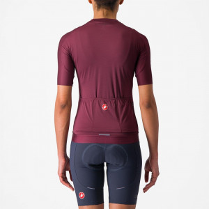 Tricou cu maneca scurta Castelli Espresso W, de dama, Visiniu, M - Img 2