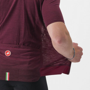Tricou cu maneca scurta Castelli Essenza, Visiniu, M - Img 4
