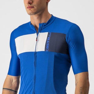Tricou cu maneca scurta Castelli Prologo 7, Albastru/Alb/Antracit, M - Img 5