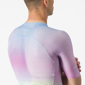 Tricou cu maneca scurta Castelli R-A/D, Violet Multicolor, XXL - Img 6